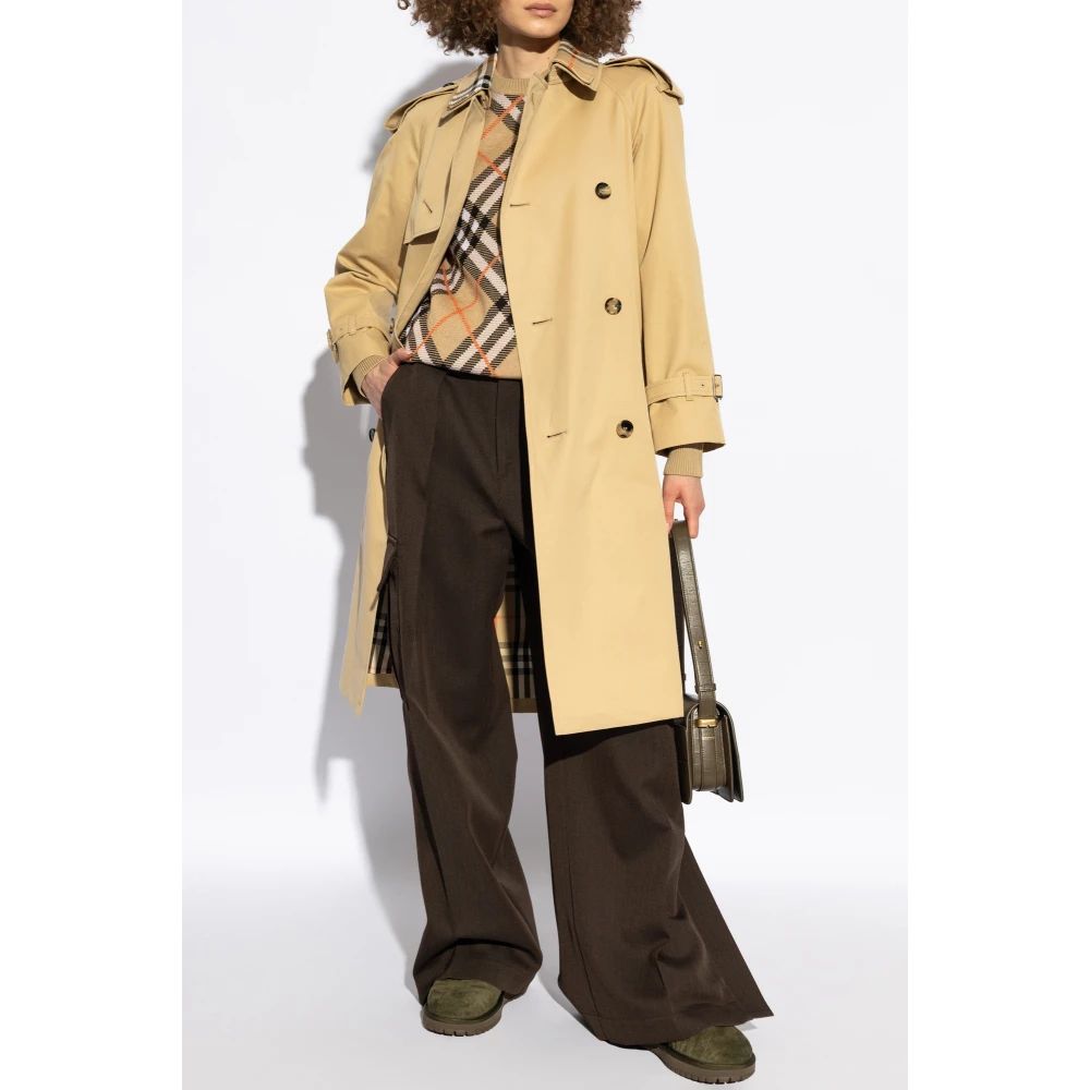 Burberry Katoenen trenchcoat Beige Dames