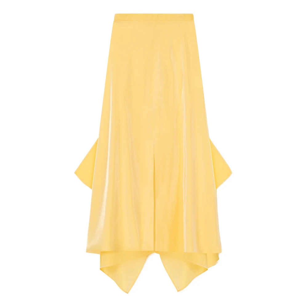 Aeron Midi Skirts Yellow Dames