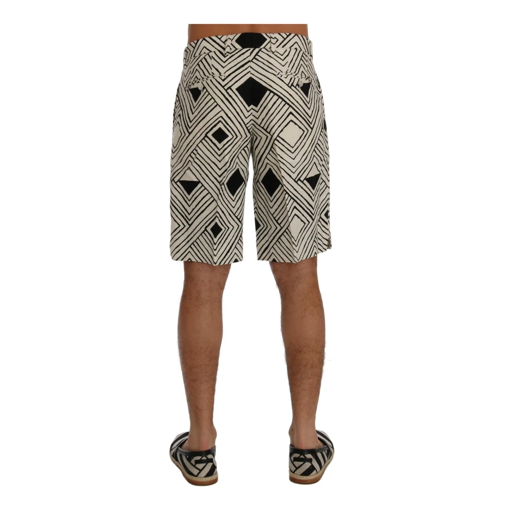 Dolce & Gabbana Gestreepte Casual Shorts Black Heren