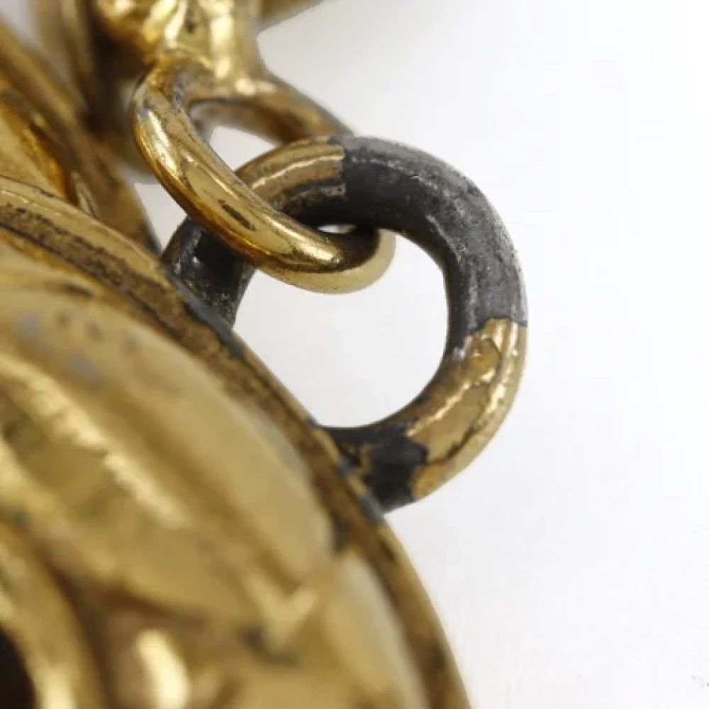 Chanel Vintage Pre-owned Metal key-holders Yellow Dames