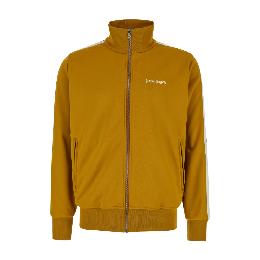 Palm Angels Oranje Classic Logo Track Jacket Sweaters Orange Heren