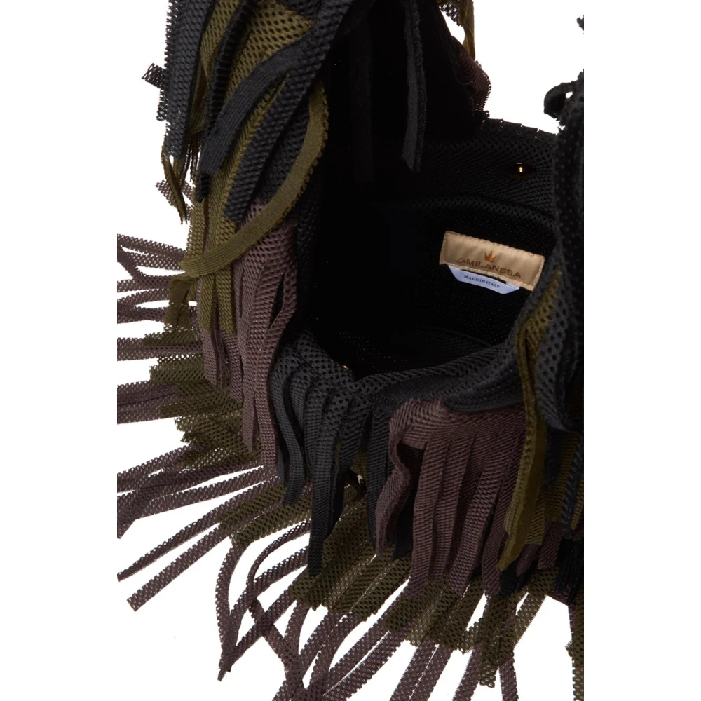 La Milanesa Fringed Neopreen Schoudertas Multicolor Dames