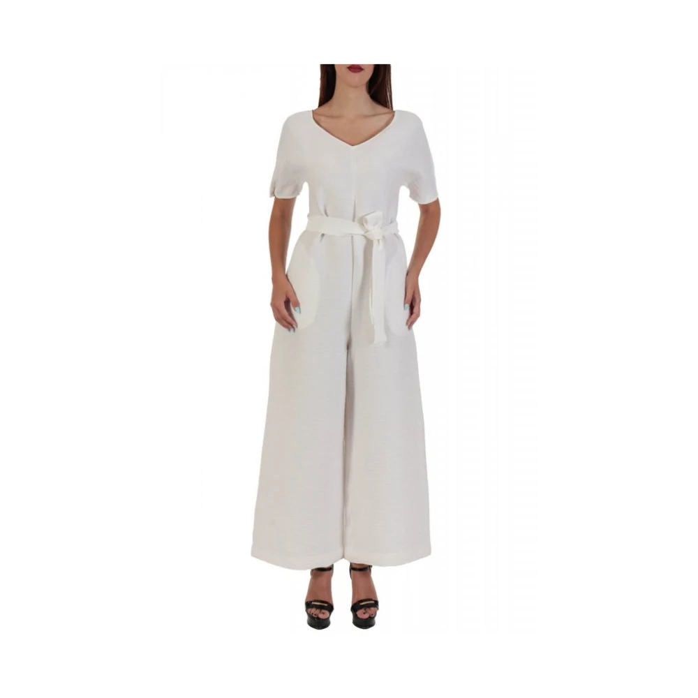 Emporio Armani Damen Weiß Jumpsuits & Playsuits, Mgröße: