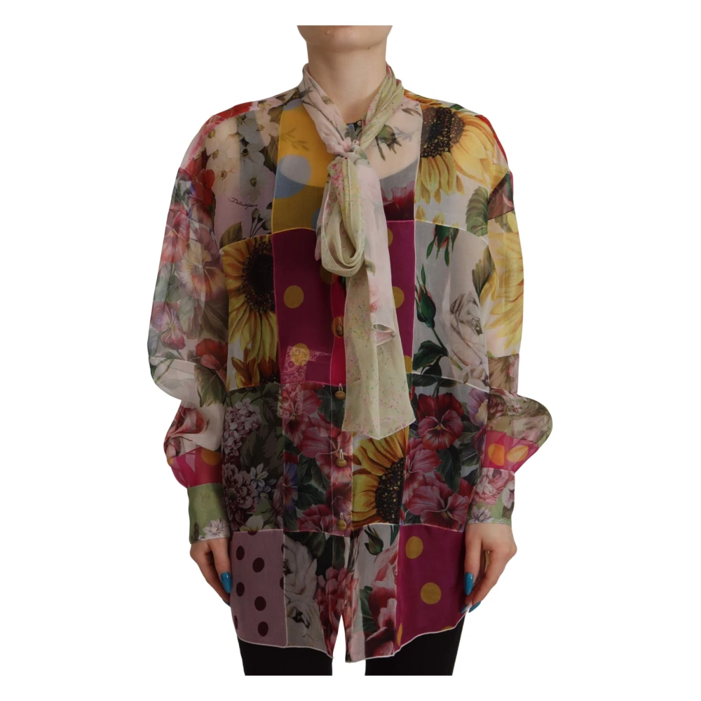 Dolce & Gabbana Women's Multicolor Blouses,, Dolce Gabbana Bluse Small