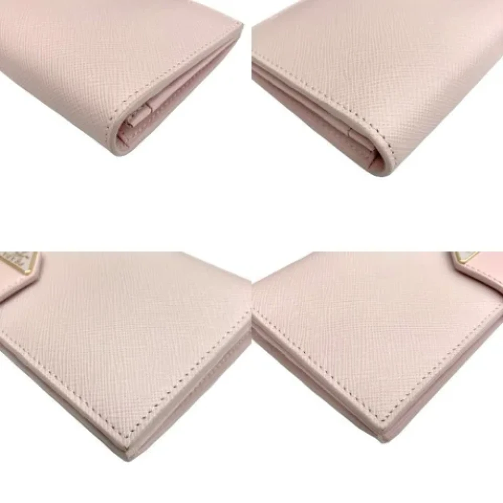 Prada Vintage Pre-owned Leather wallets Pink Dames