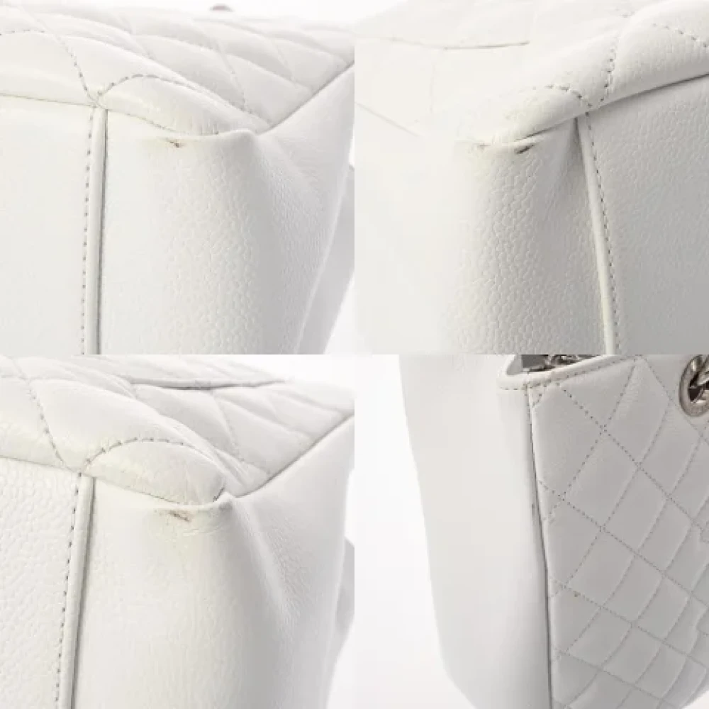 Chanel Vintage Pre-owned Leather totes White Dames