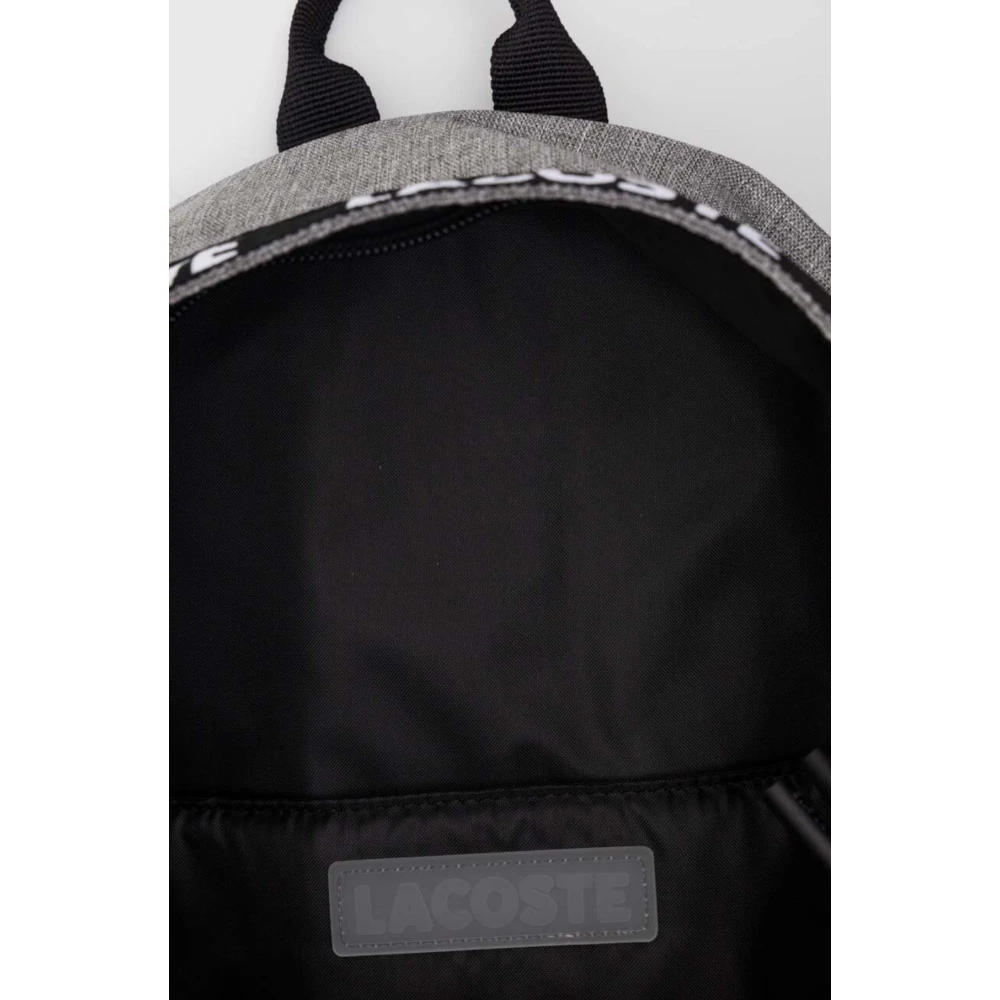 Lacoste Sportieve Rugzak met Laptopvak Gray Heren