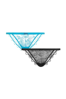 Spetsbroderade Bikini Trosor