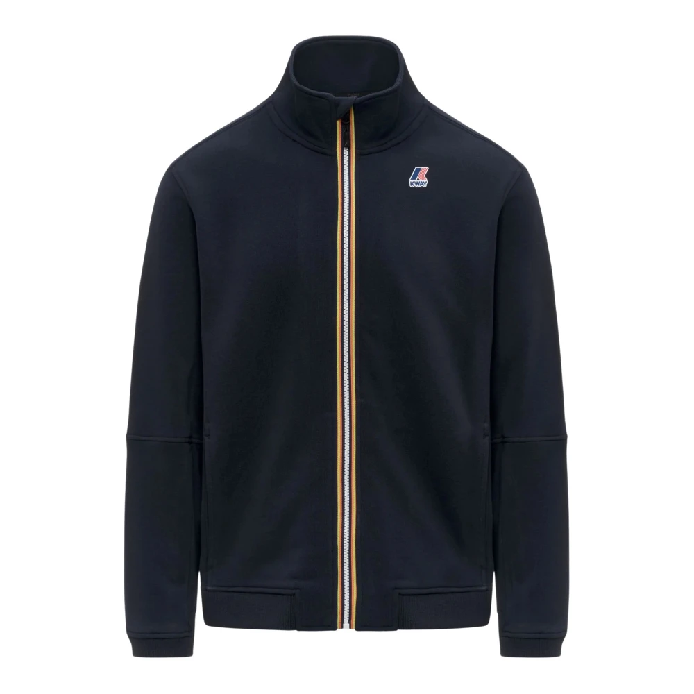 K-Way Men's Blue Pepin Poly Cotton Jacket - Zip-Throughs - 2XL - Sweatshirts & Hoodies