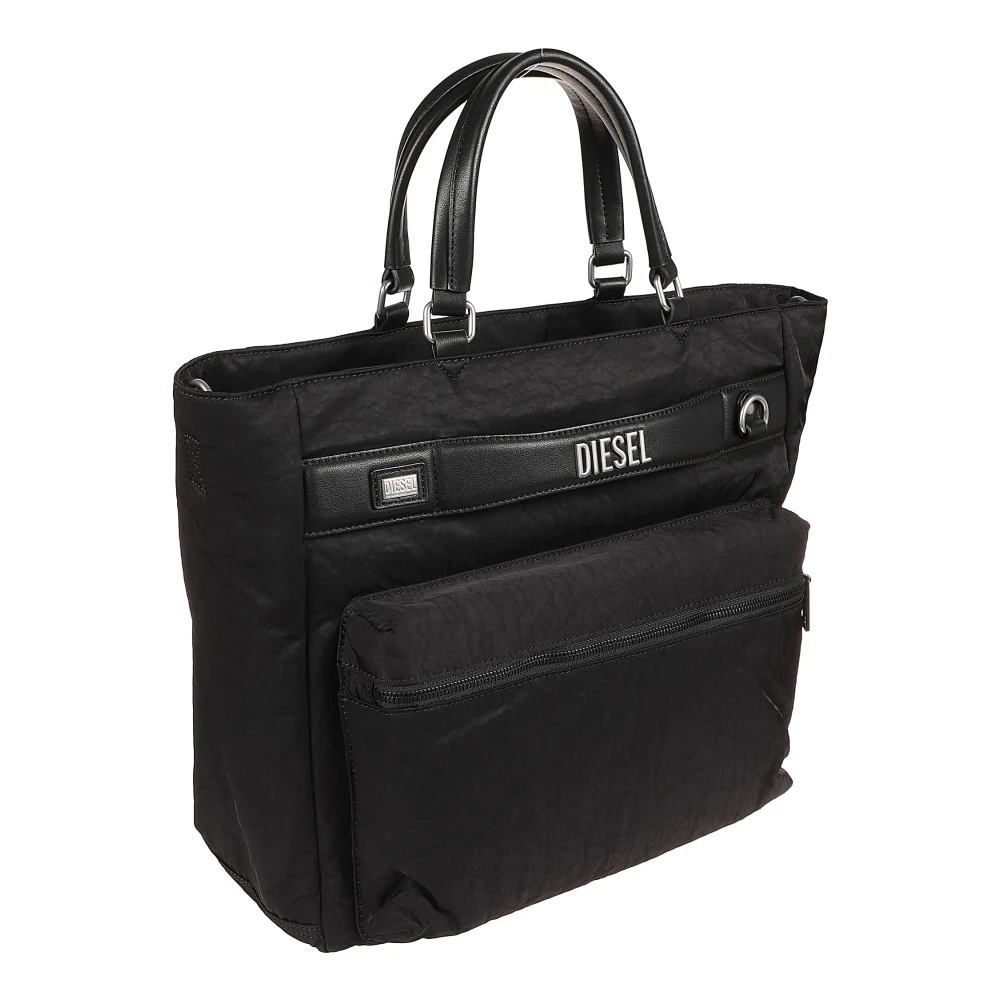 Diesel Stijlvolle aktetas voor professionals Black Heren