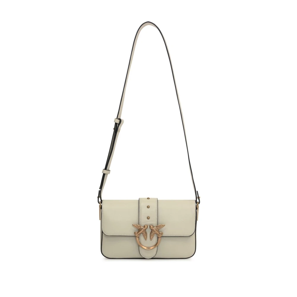 pinko Witte en Gouden Schoudertas White Dames