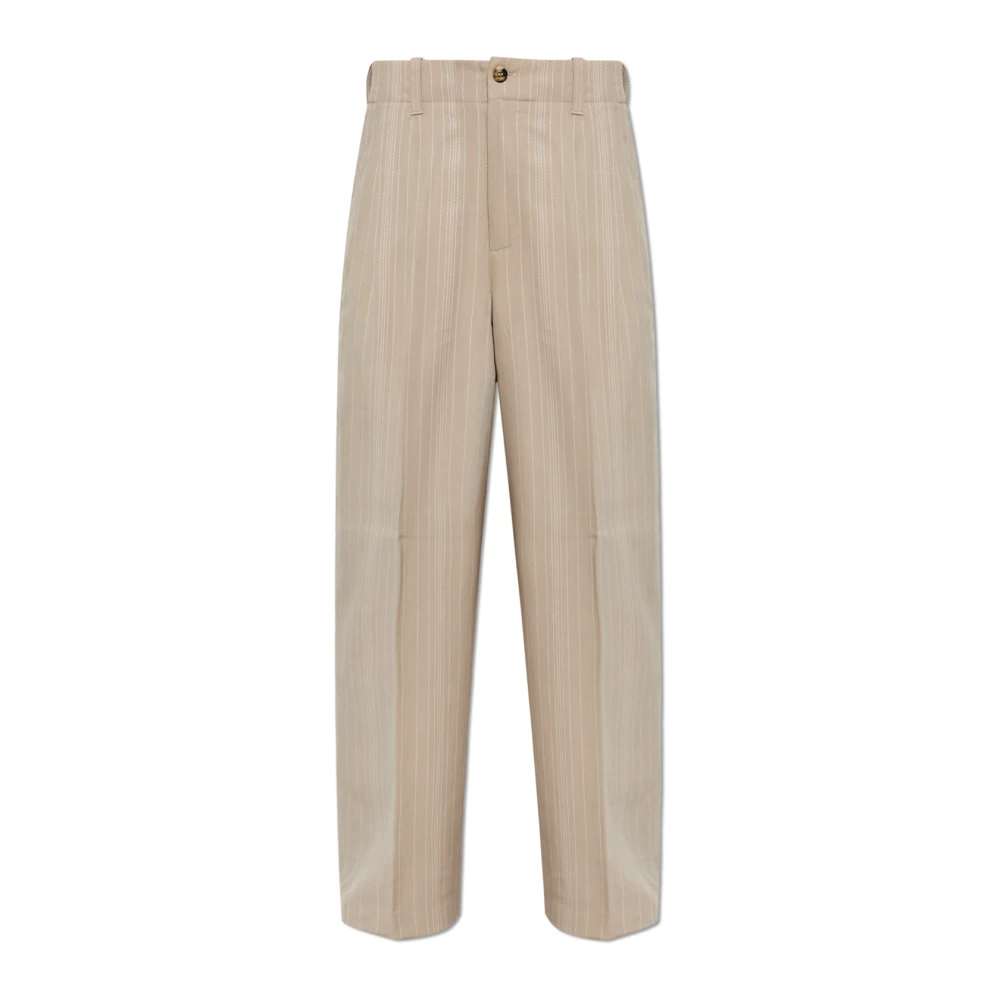 Golden Goose Herr Beige Byxor M, Randiga Byxor