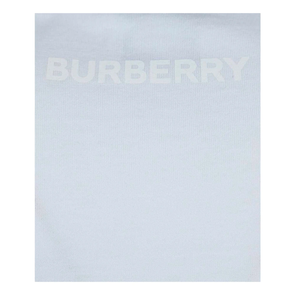 Burberry Wit Logo T-Shirt voor Heren White Heren