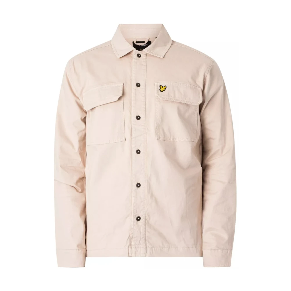 Lyle & Scott Casual knoopshirt Lente Zomer Lw2008V Beige Heren