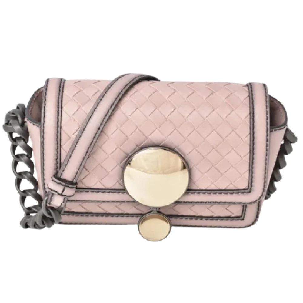 Bottega Veneta Vintage Pre-owned Leather clutches Pink Dames
