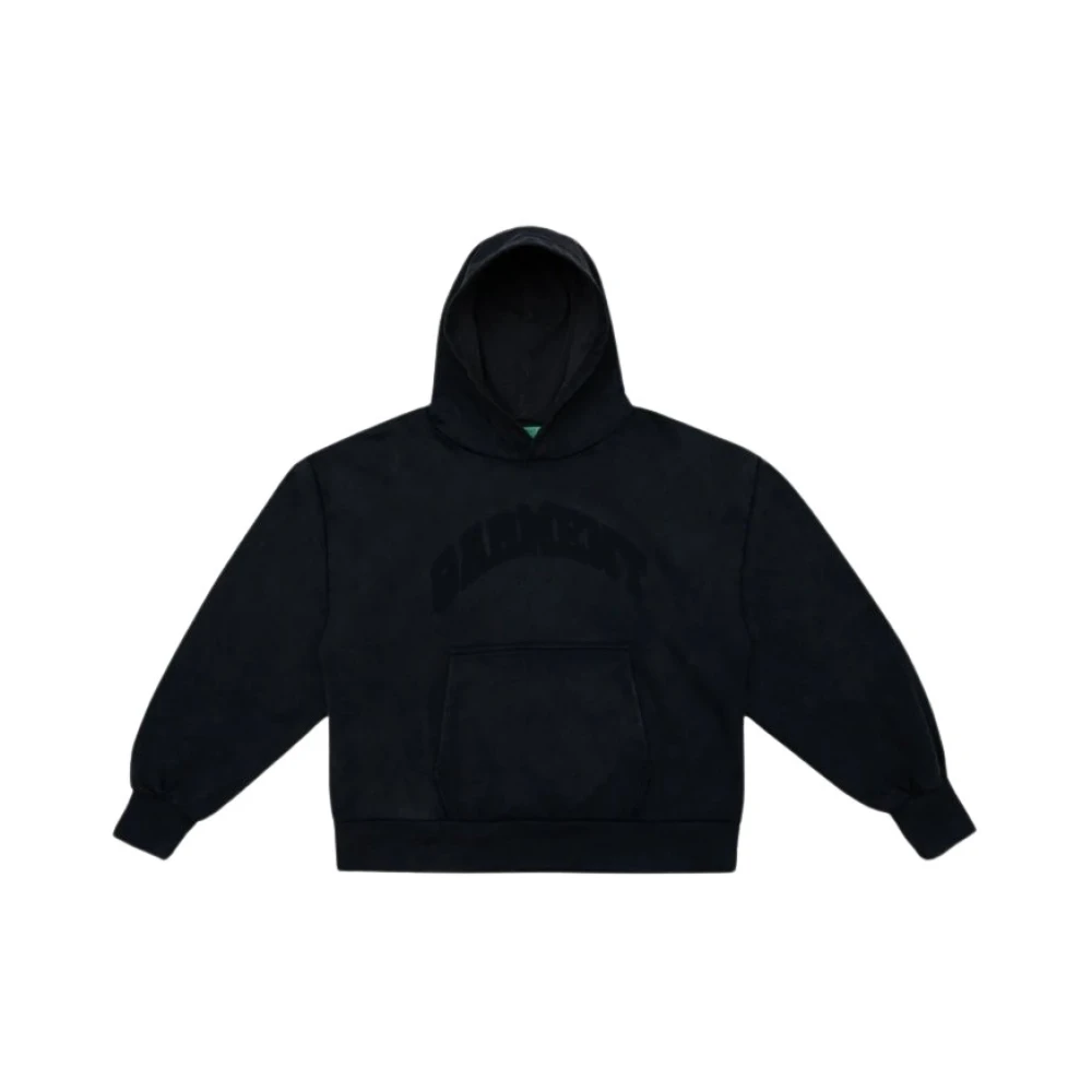 Garment Workshop Faded Logo Hoodie in Chaos Black Blue Heren