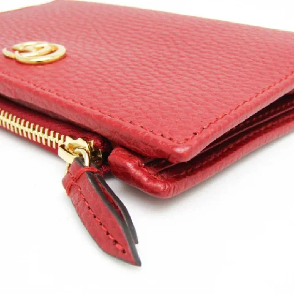 Gucci Vintage Pre-owned Leather wallets Red Dames