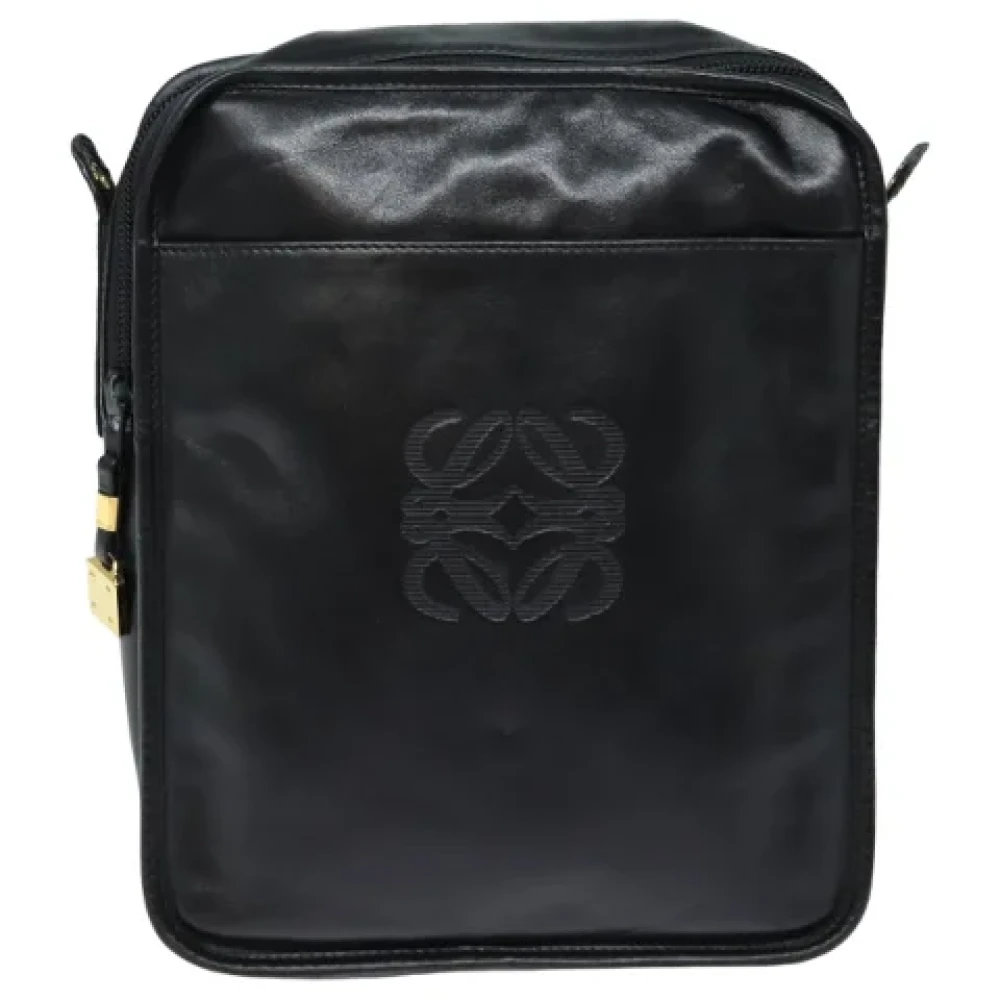 Loewe Pre-owned Leather crossbody-bags Black Dames