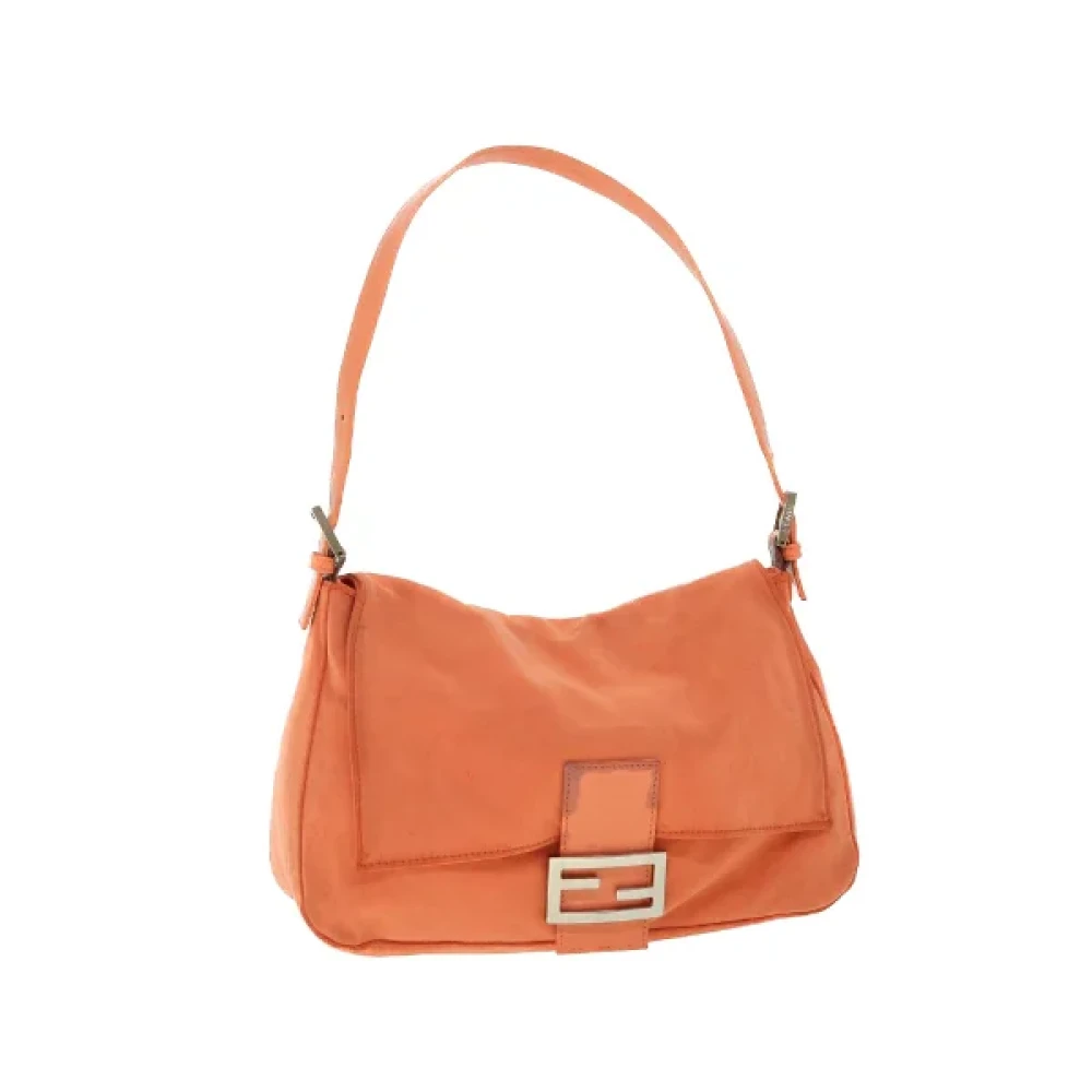 Fendi Vintage Pre-owned Cotton fendi-bags Orange Dames