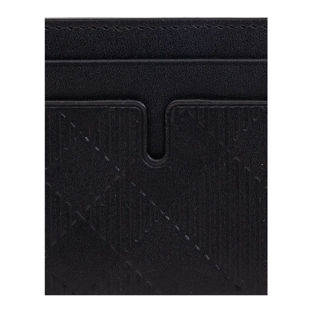 Burberry Leren kaarthouder Black Heren