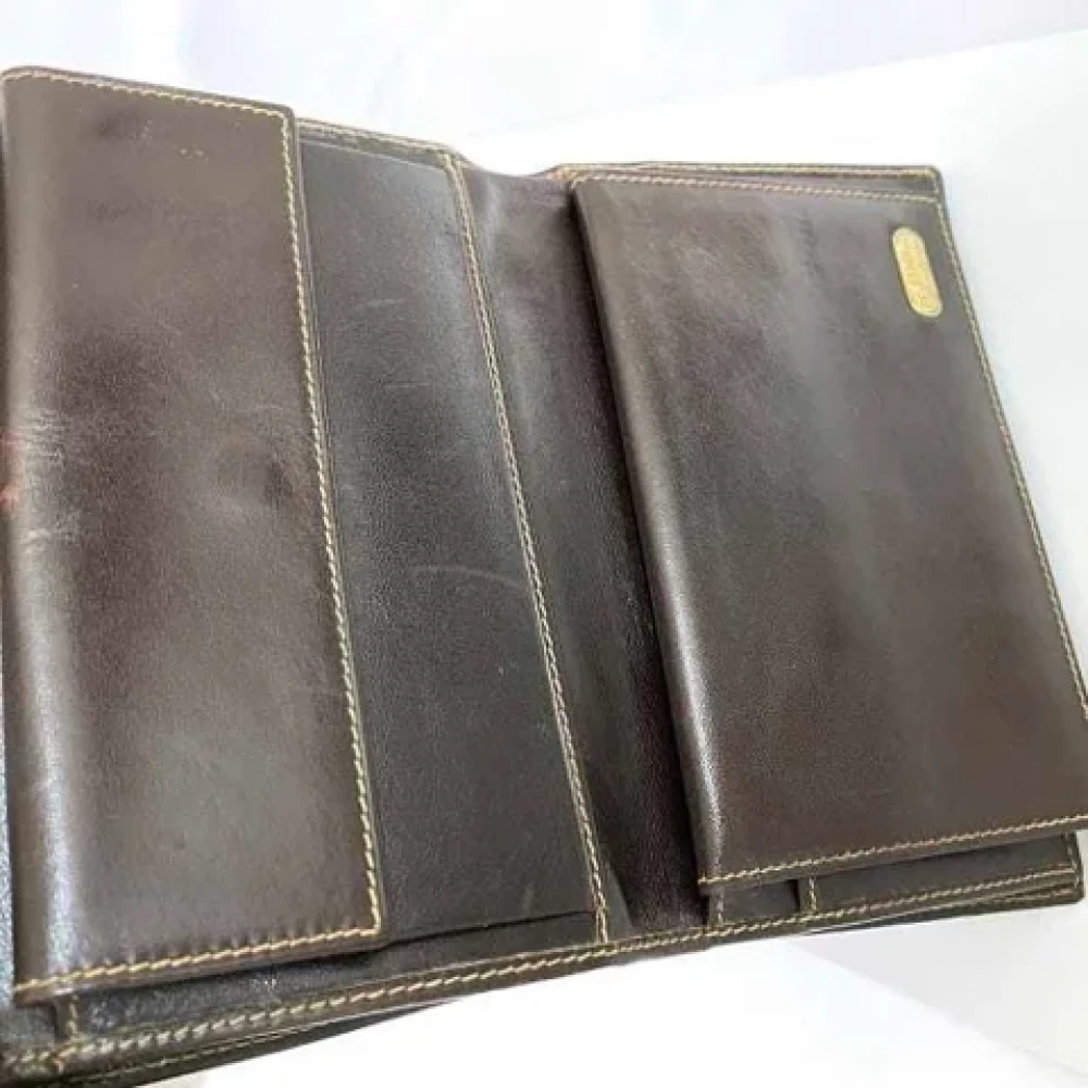 Fendi Vintage Pre-owned Leather wallets Brown Dames
