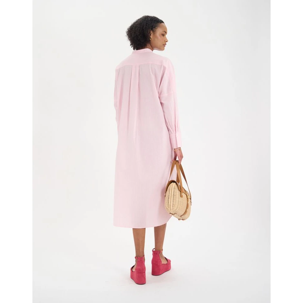 Ines De La Fressange Paris Katoenen Jongensjurk Pink Dames
