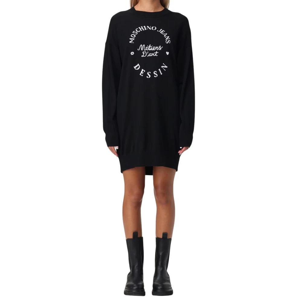 Moschino Zwarte Jurken voor Vrouwen Black Dames