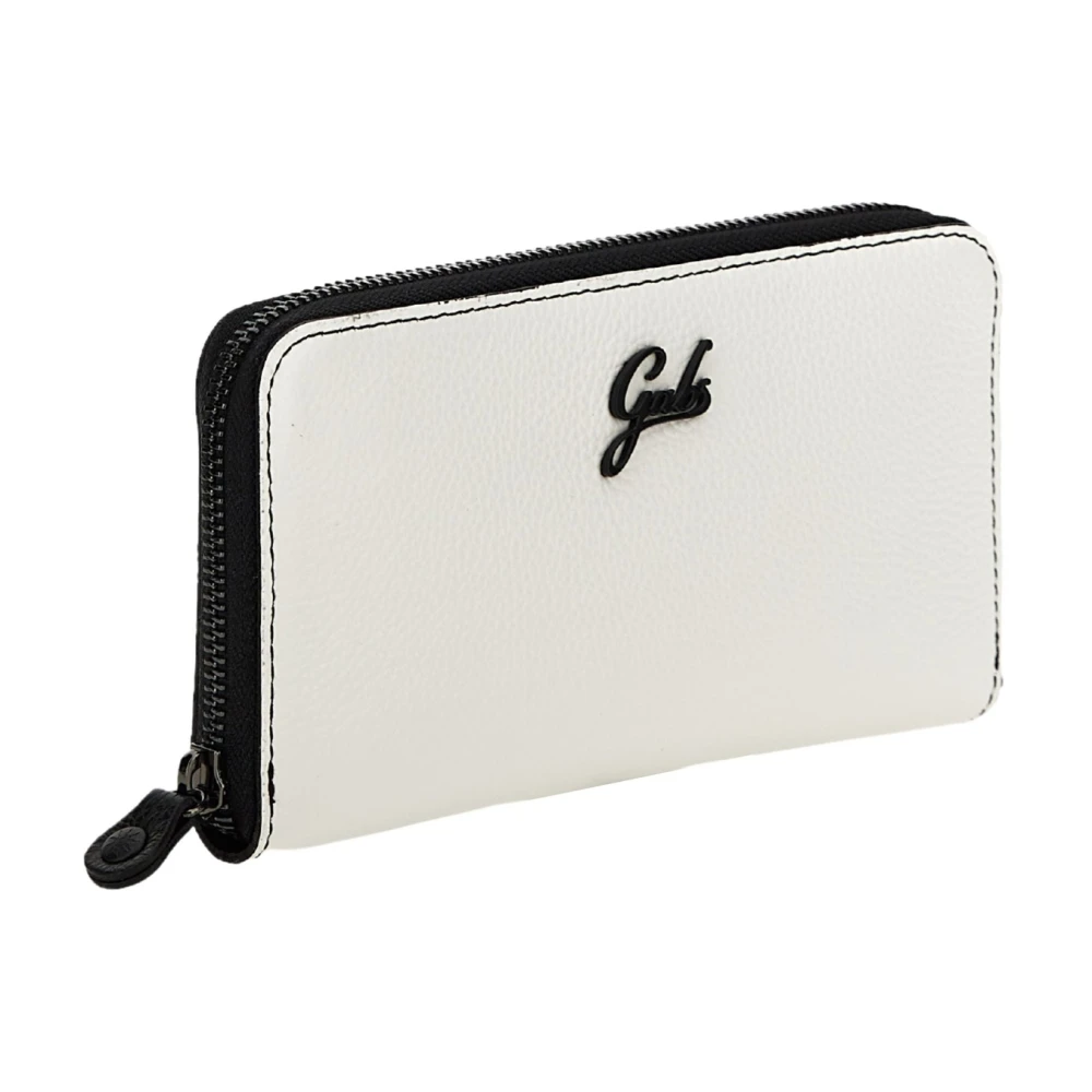 Gabs Women's White Leather Zip Around Wallet - Wallets & Cardholders - One Size - Accessories