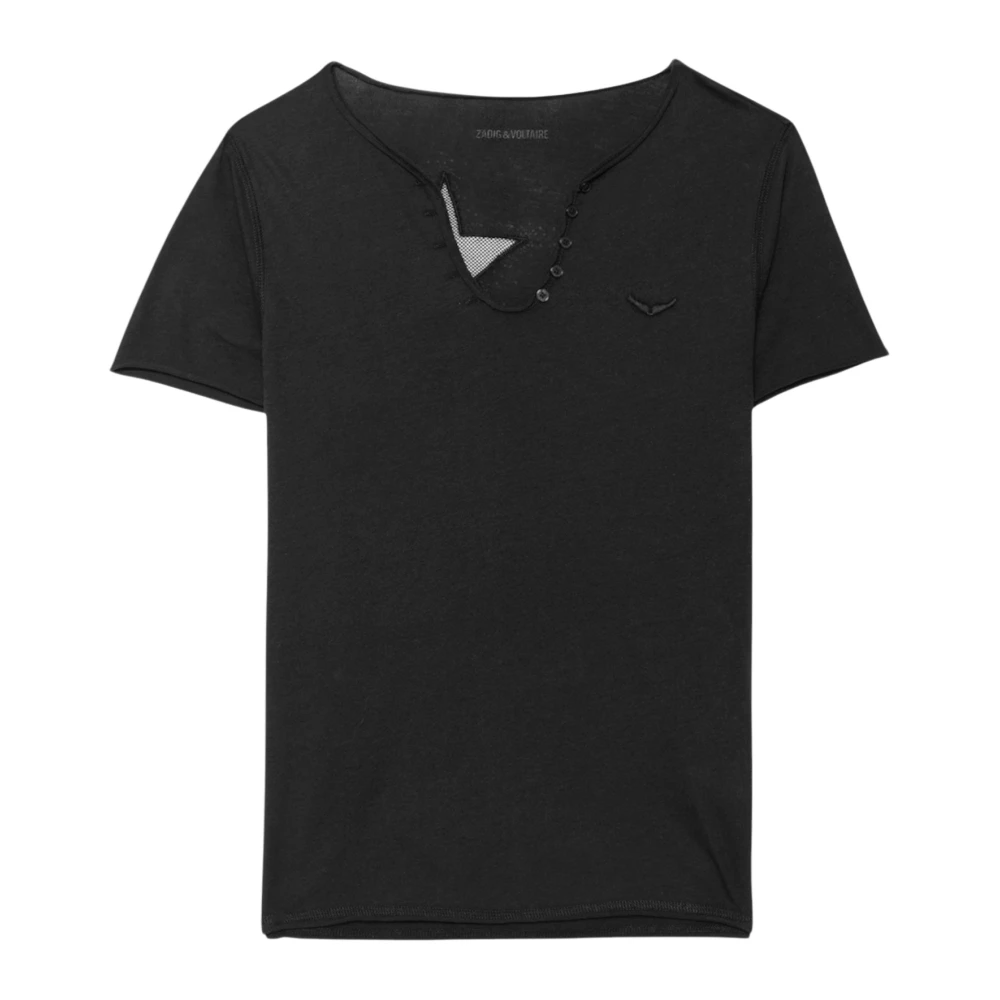 Zadig & Voltaire Donna Nero Top, M, New,