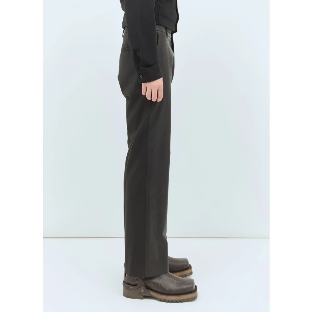 Diesel Paneelconstructie wollen broek met denim Black Heren