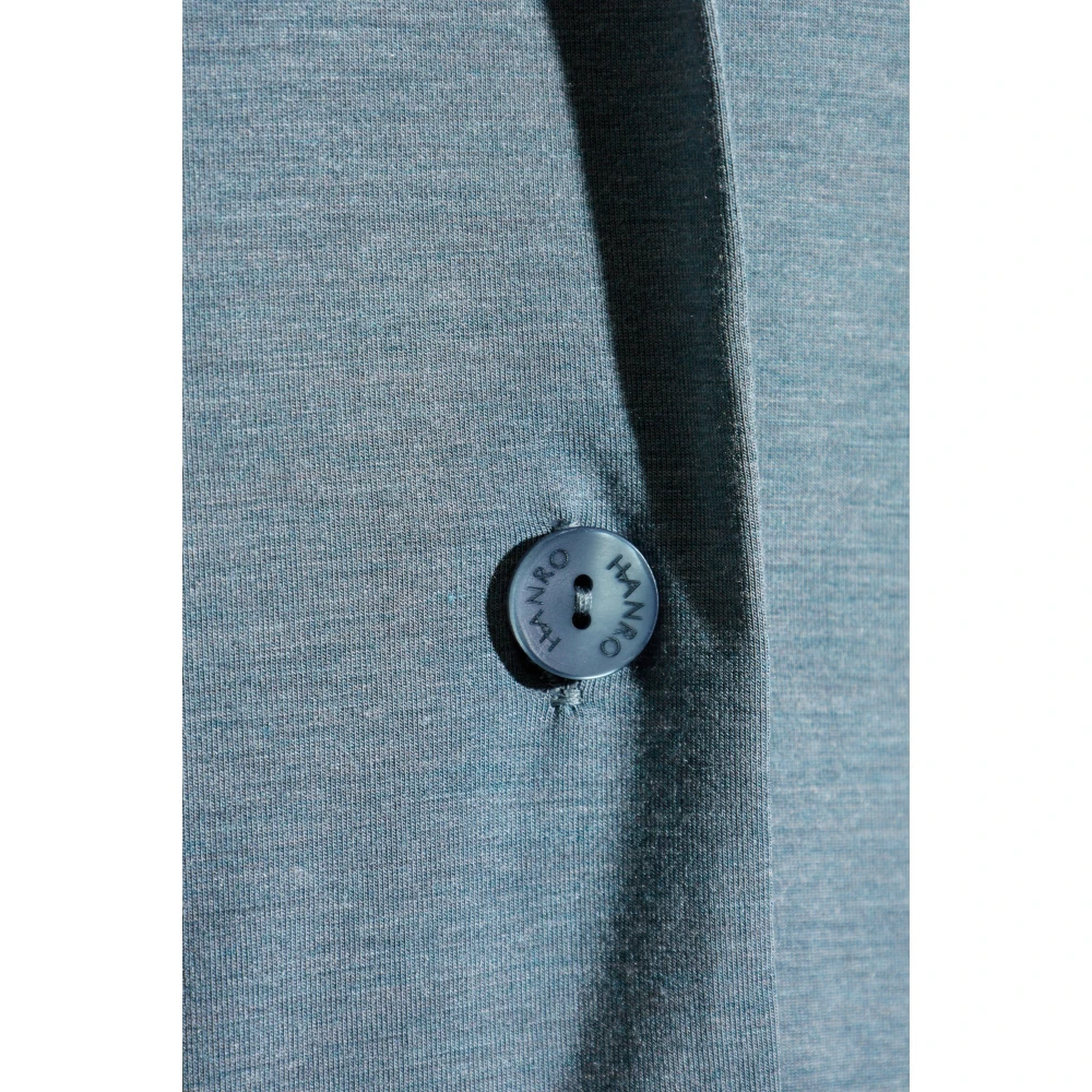 Hanro Shirt Casuals Blue Heren