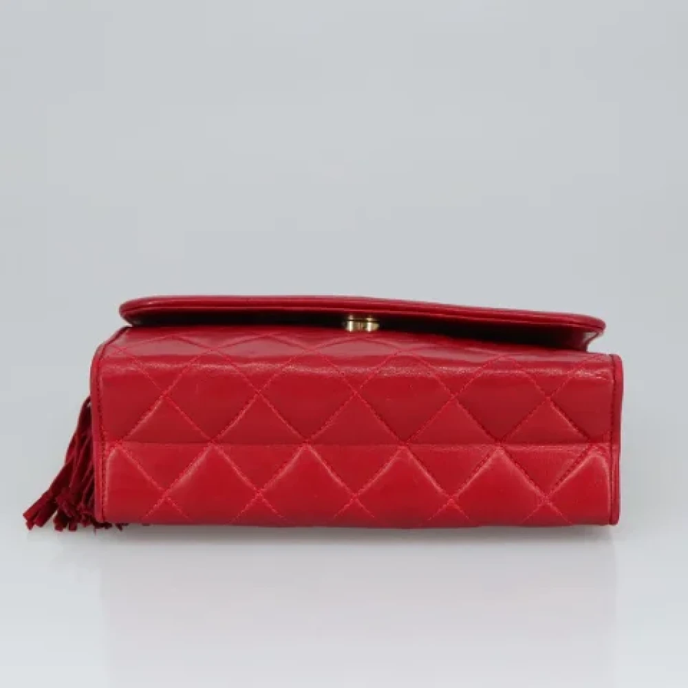 Chanel Vintage Pre-owned Leather chanel-bags Red Dames