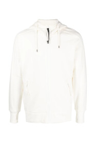 Diagonaal Verhoogde Fleece Rits Hoodie