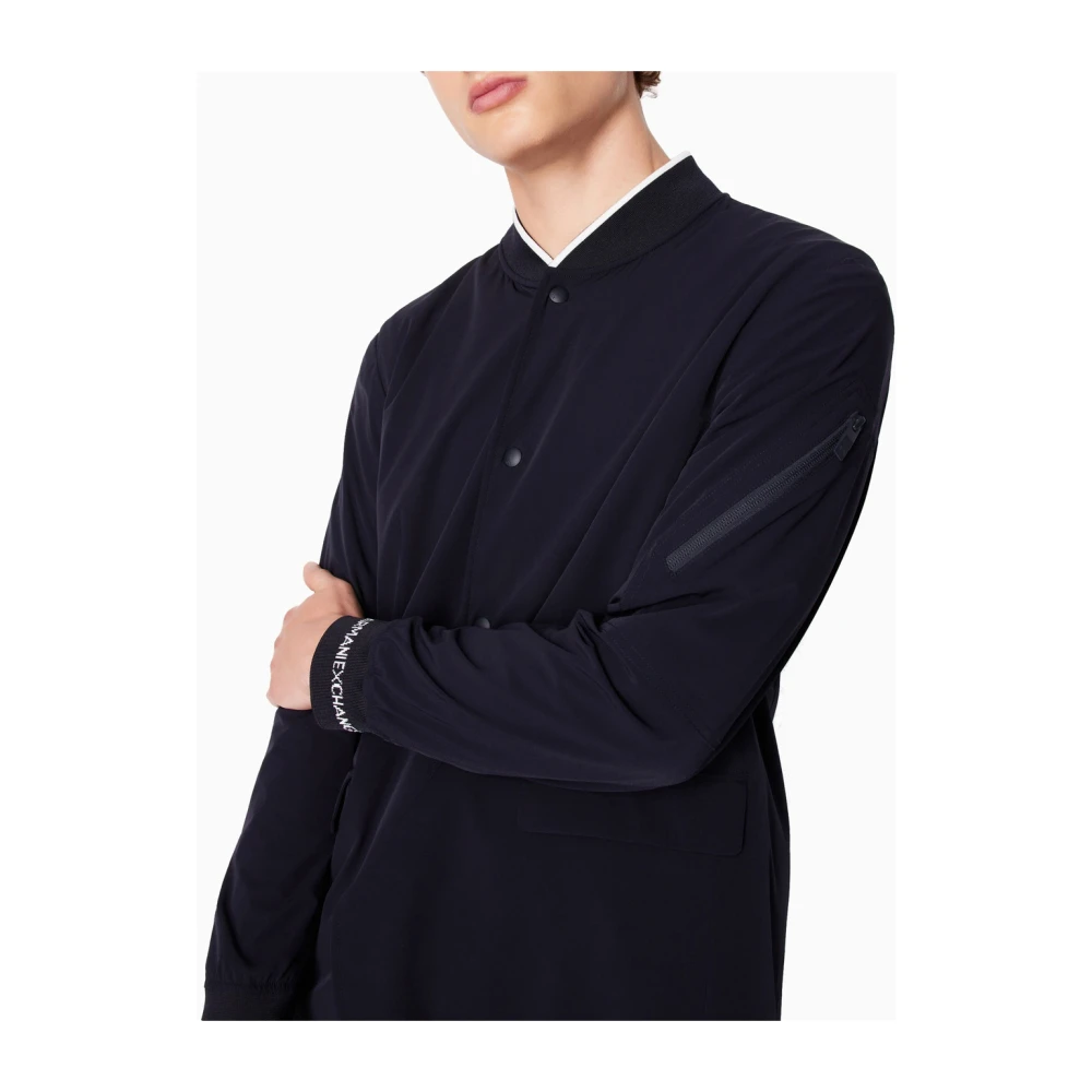 Armani Exchange Navy Blauw Blazer Set Blue Heren