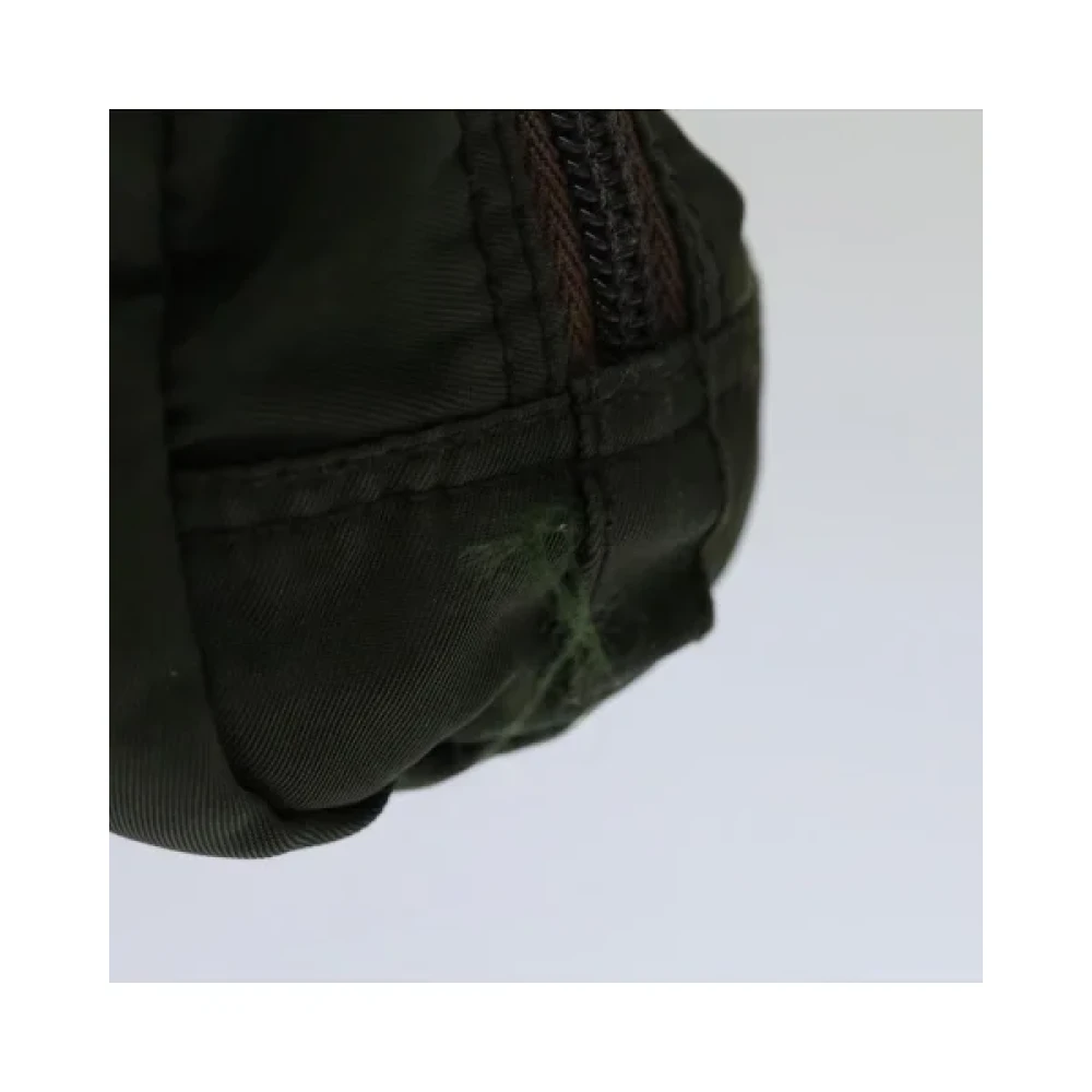 Prada Vintage Pre-owned Nylon prada-bags Green Dames