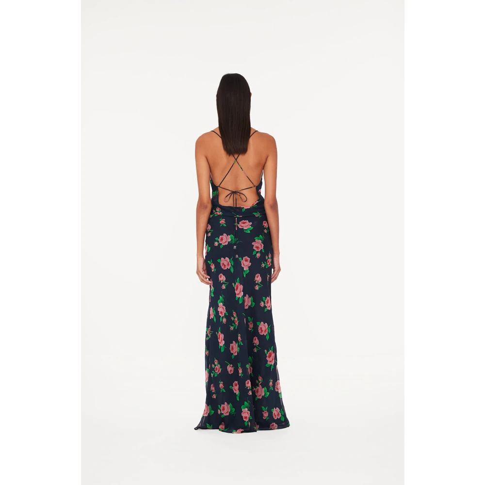 Rotate Birger Christensen Chiffon Maxi Slip Dress Multicolor Dames