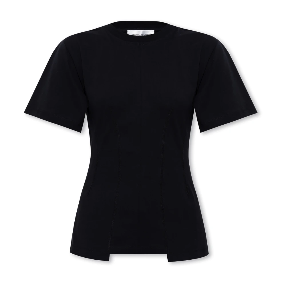 Victoria Beckham Aansluitend T-shirt Black Dames