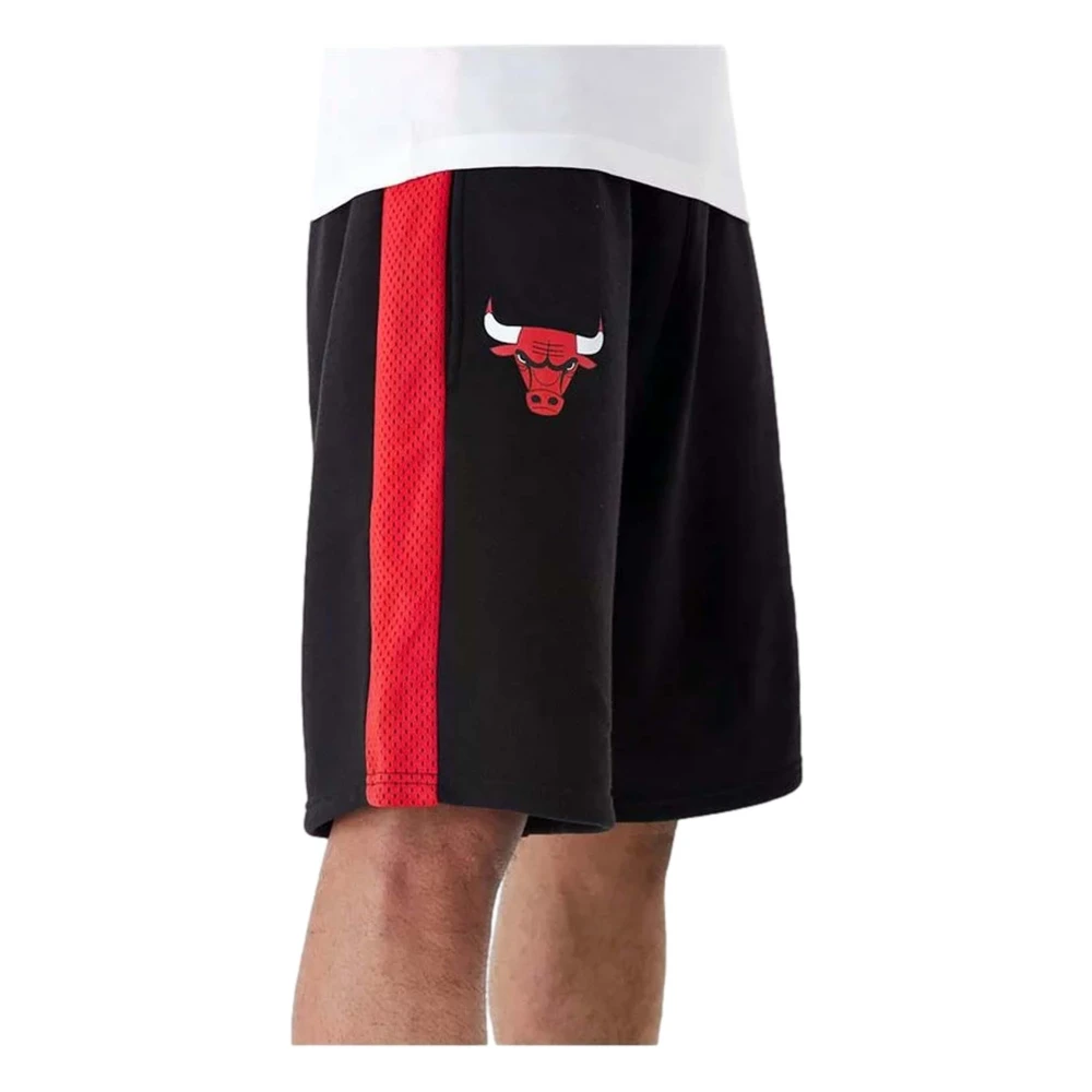 new era NBA Chicago Bulls Mesh Panel Oversized Shorts Black Heren