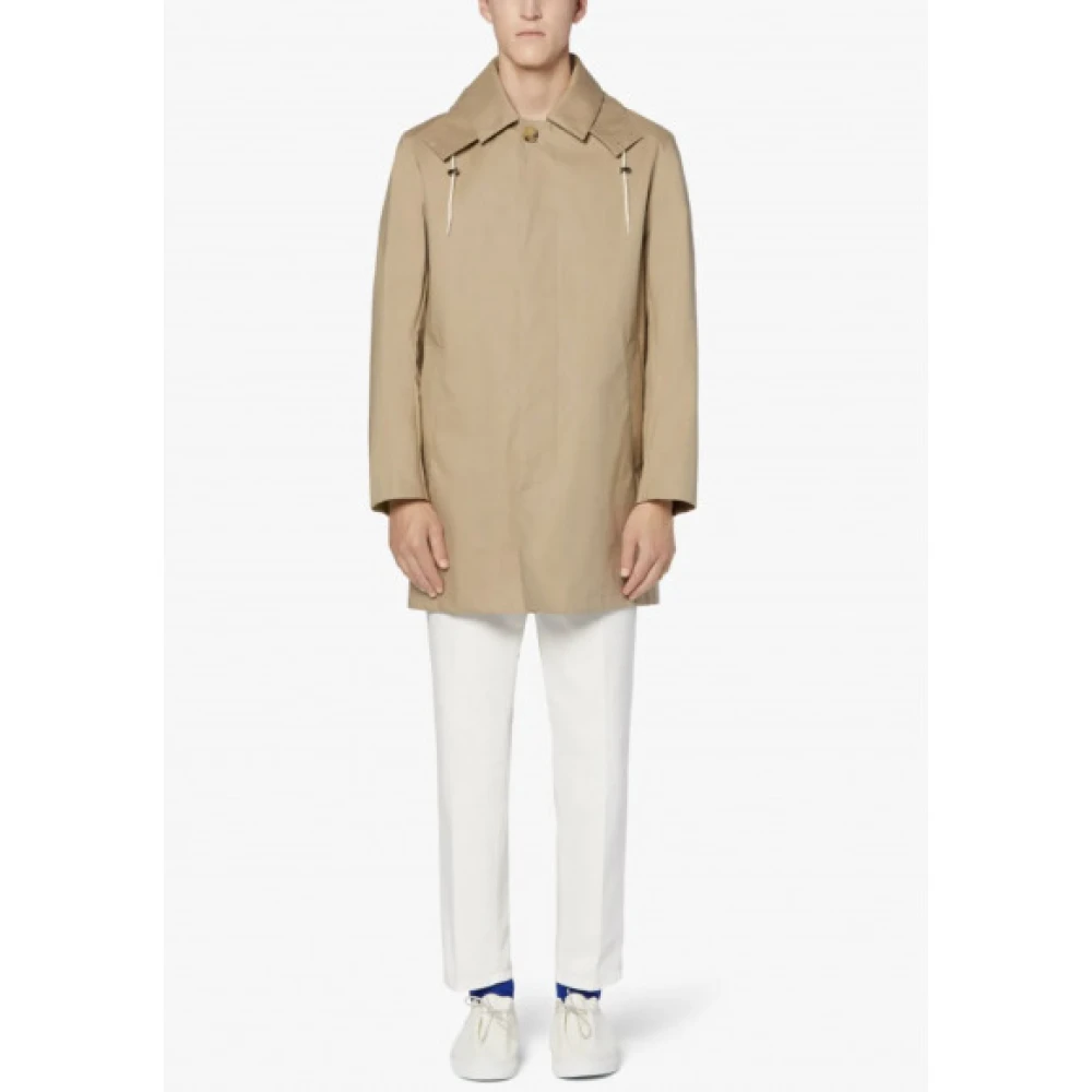 Mackintosh Fawn Raintec Katoenen Regenjas Beige Heren