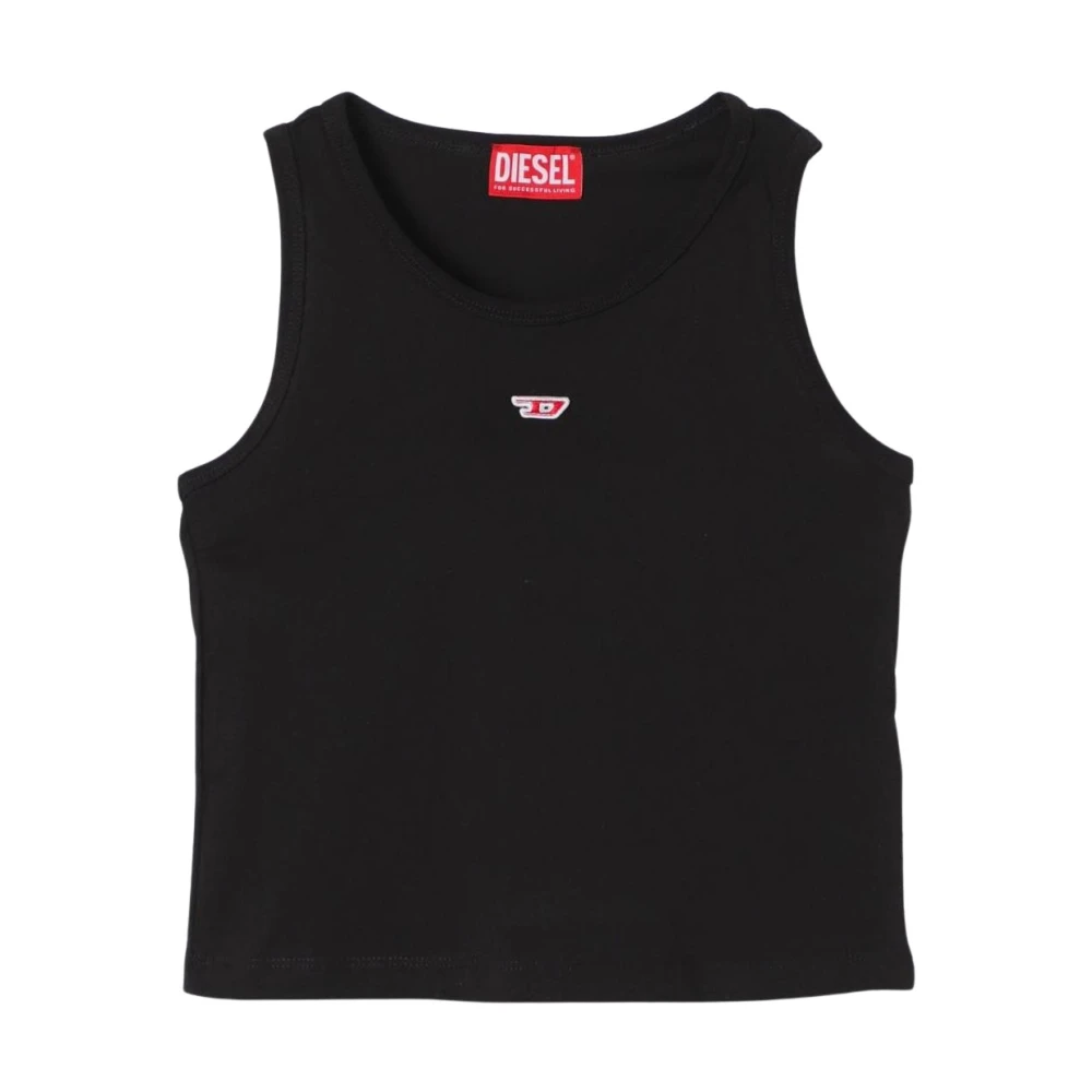 Diesel Vrouw Zwart Mouwloze Top