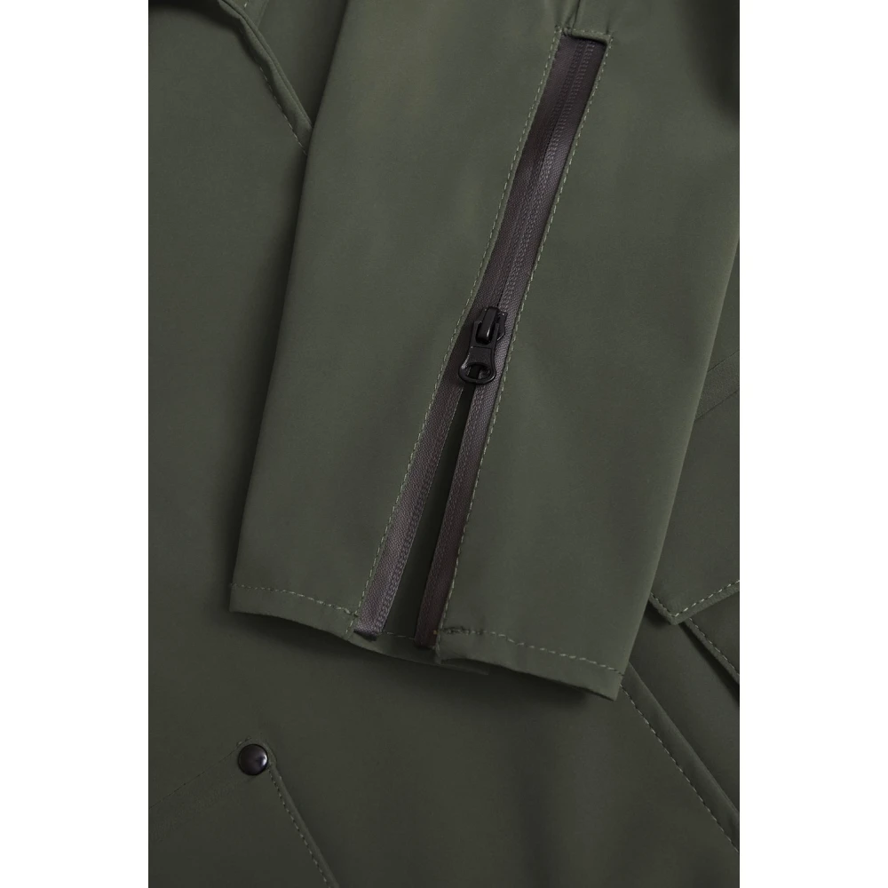 Stutterheim Matte Trenchcoat met Modern Design Green Dames