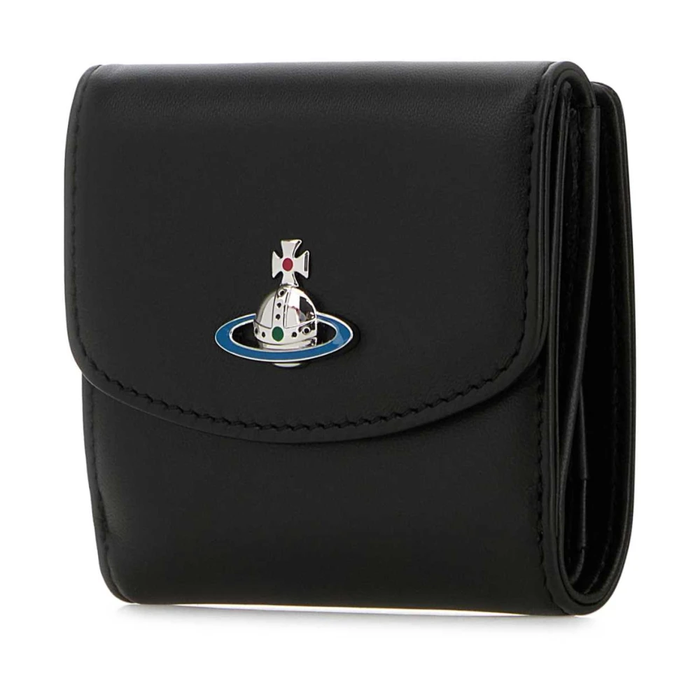 Vivienne Westwood Nappa Leren Portemonnee Black Dames