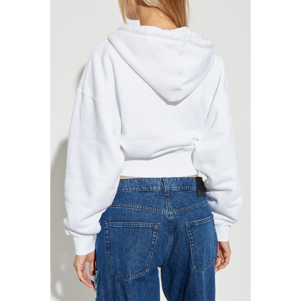 Off White Hoodie White Dames