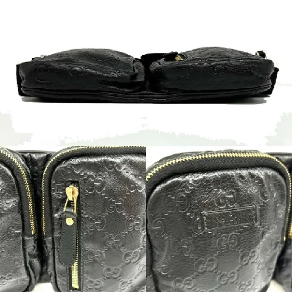 Gucci Vintage Pre-owned Leather gucci-bags Black Dames