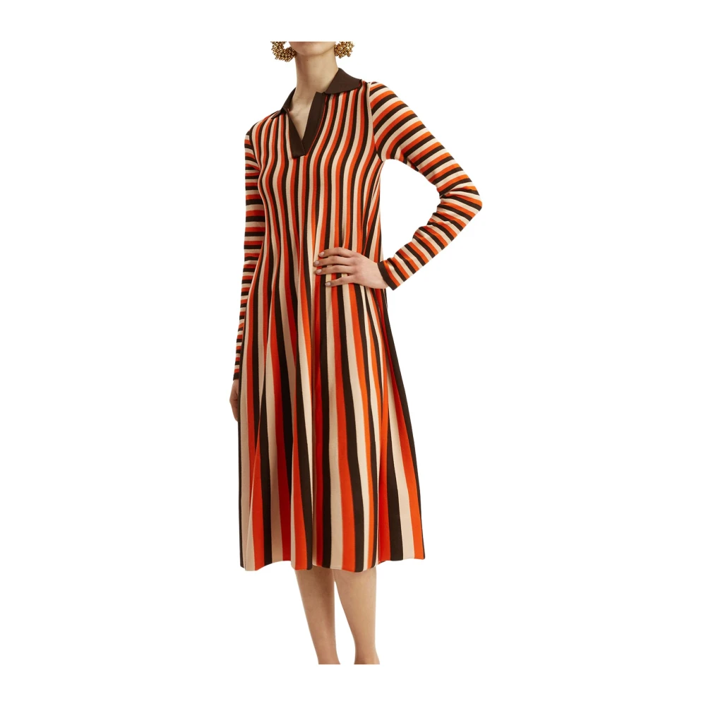 La DoubleJ Romeinse vakantie gebreide jurk Multicolor Dames