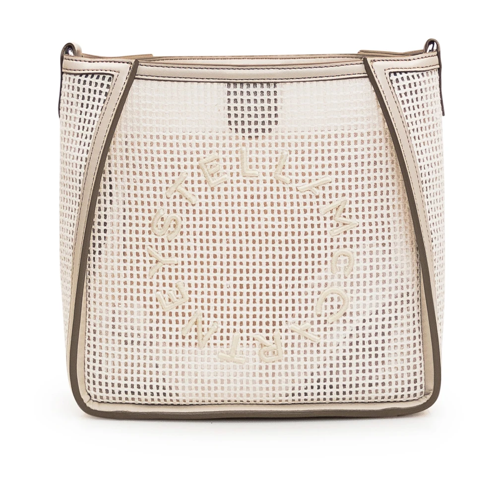 Stella Mccartney Mini Eco Crossbody Tas Beige Dames
