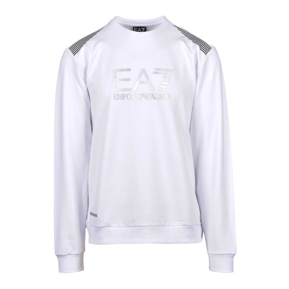 Emporio Armani EA7 Sweatshirt White, Herr