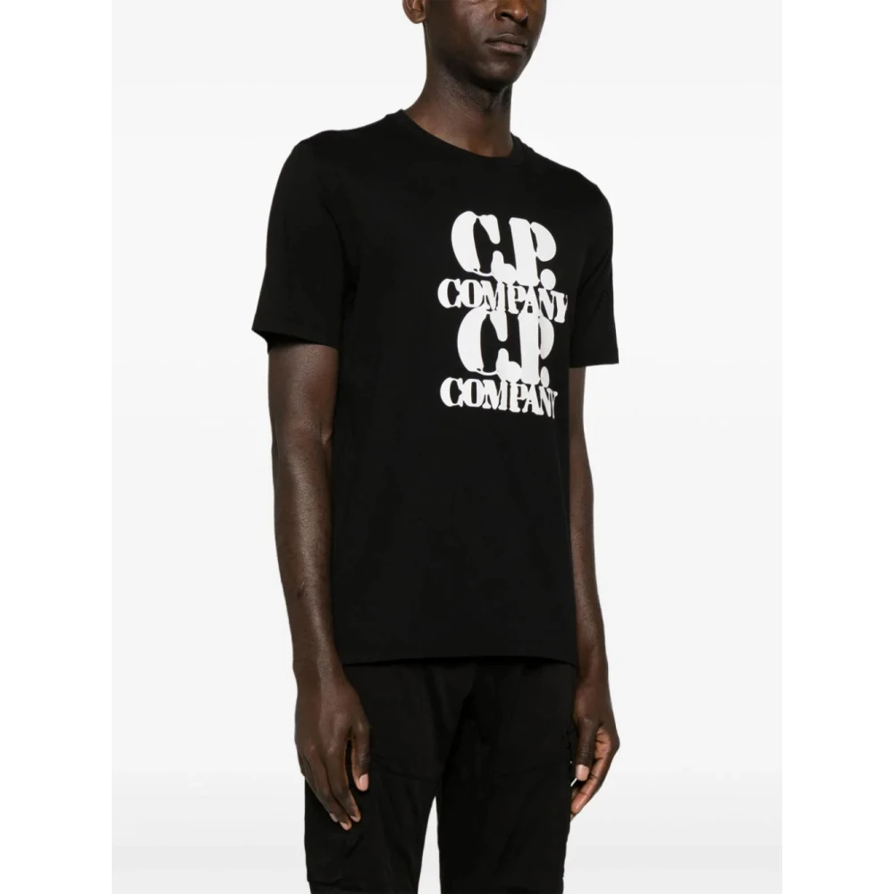 C.P. Company Zwarte Grafische T-shirt CP Company Black Heren