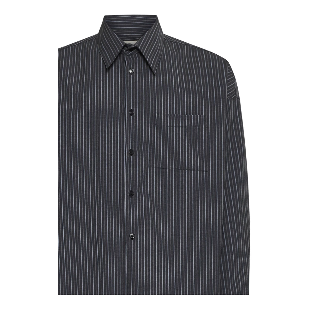 Marni Zwarte Lange Mouw Shirt Black Heren