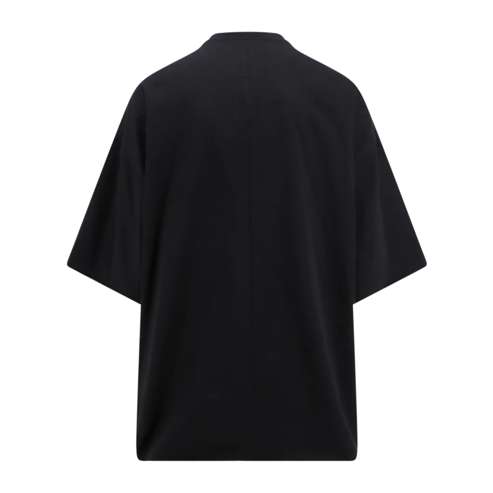 Rick Owens Oversize T-Shirt van Biologisch Katoen Black Heren